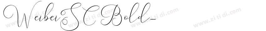 WeibeiSC Bold字体转换